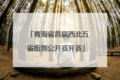 青海省首届西北五省街舞公开赛开赛